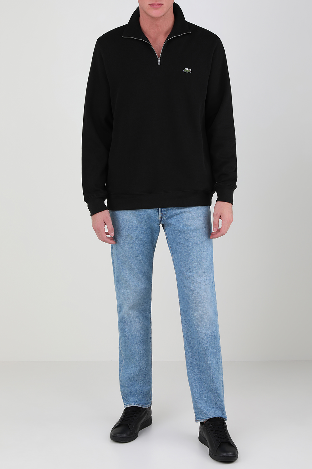 סווטשירט כותנה מרוכסן